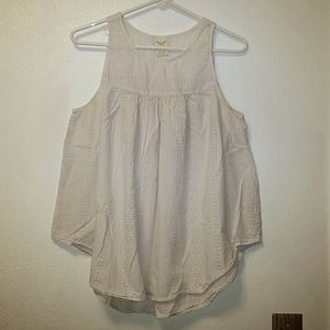 Faded Glory Floral Sleeveless Top Size L (12-14)